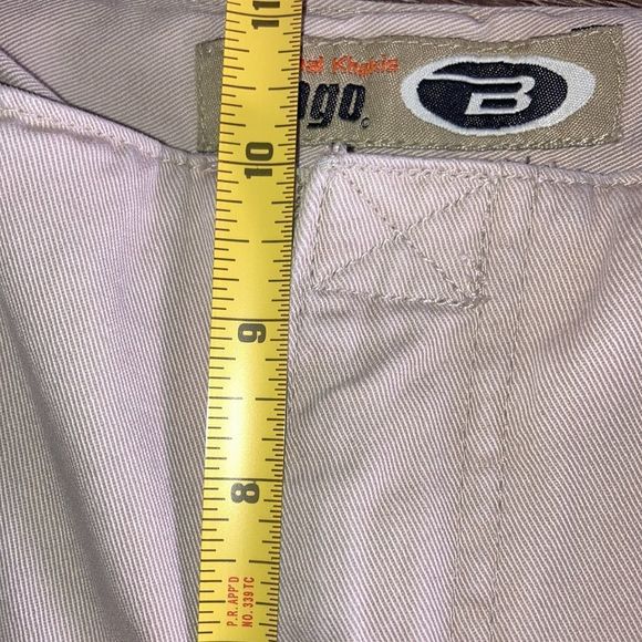Vintage Y2K Juniors Size 9 Bongo No Waist X-Trim Flare Khakis - Picture 7 of 12